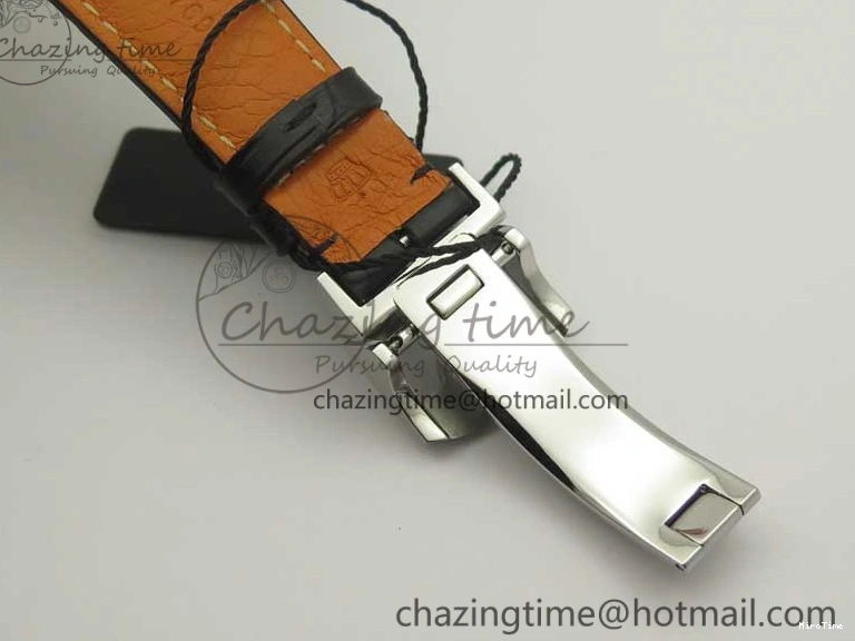 MIROTIME 0320 Portuguese Chrono SS ZF 1:1 Best Edition Gray Dial SS On Black Leather Strap A ZipUp 7215
